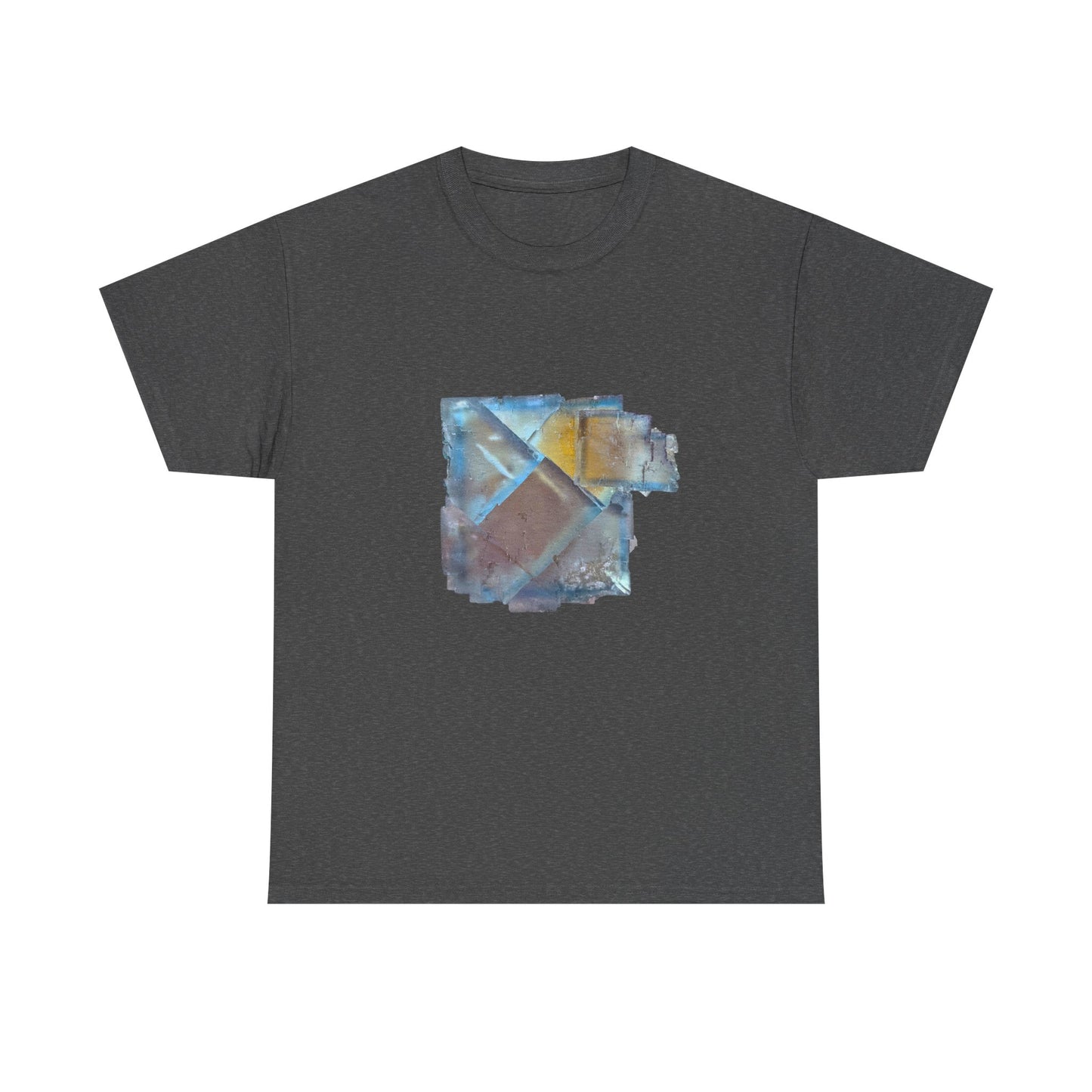 Artistic Unisex Cotton Tee, Trendy Graphic Tee, Casual Wear, Everyday Comfort Tee, Illinois Fluorite
