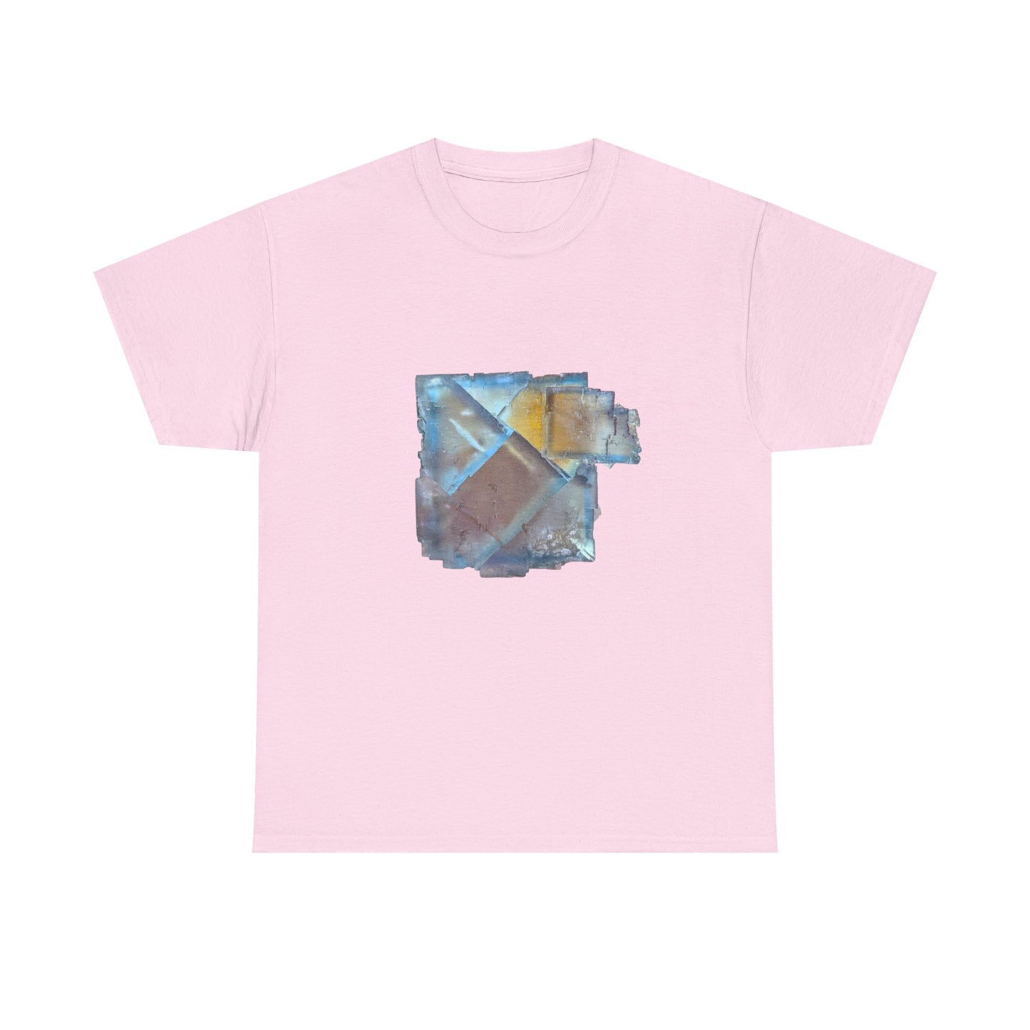 Artistic Unisex Cotton Tee, Trendy Graphic Tee, Casual Wear, Everyday Comfort Tee, Illinois Fluorite