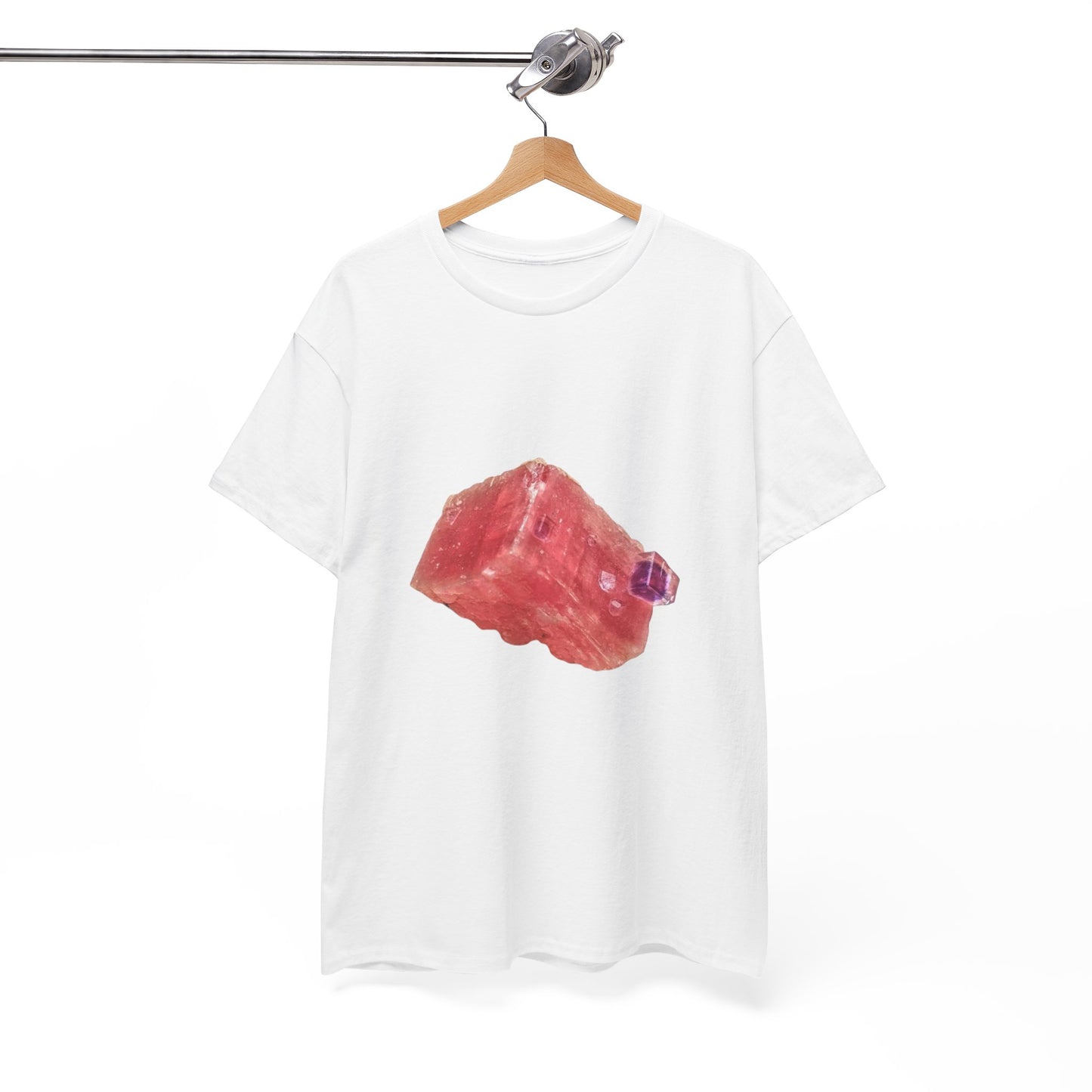 Artistic Unisex Cotton Tee, Trendy Graphic Tee, Casual Wear, Everyday Comfort Tee, Rhodochrosite