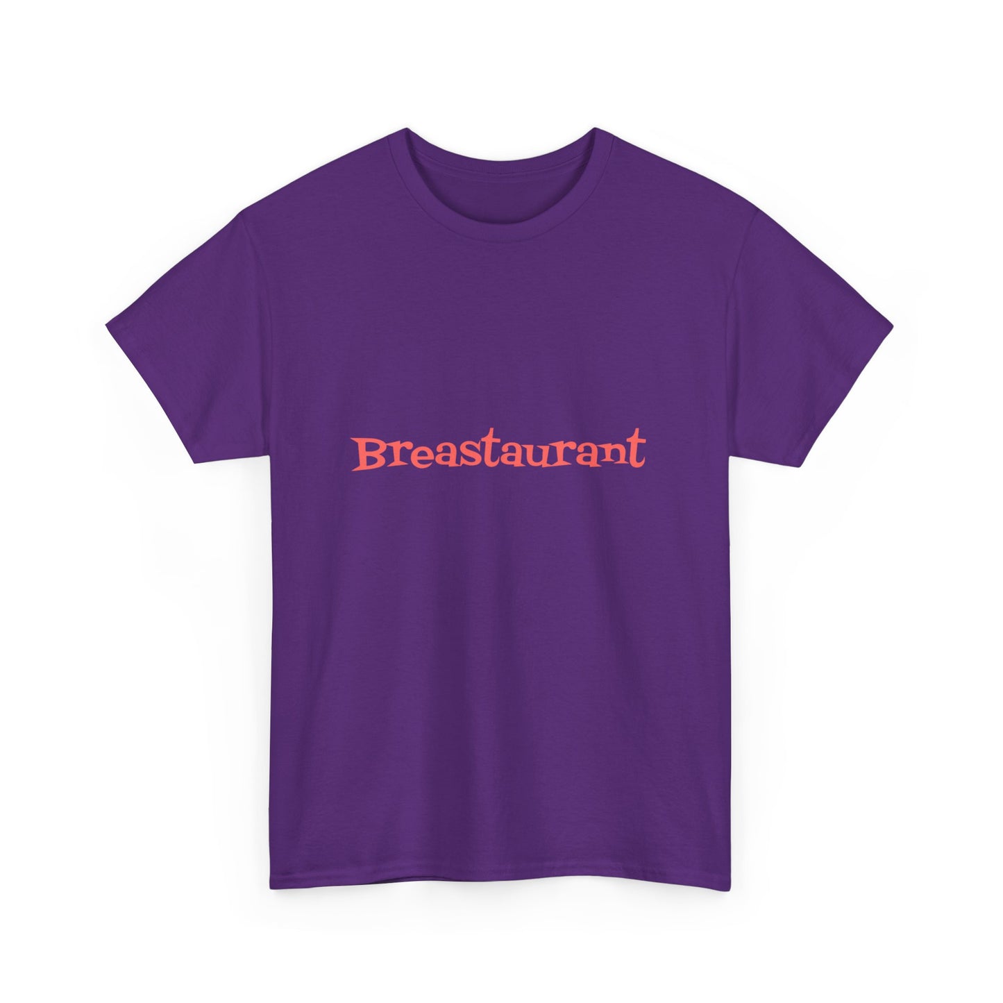 Breastaurant Unisex Heavy Cotton Tee - Fun Graphic Shirt, Perfect for Casual Outings, Gifts, Birthdays, Restaurant Lovers, Foodies