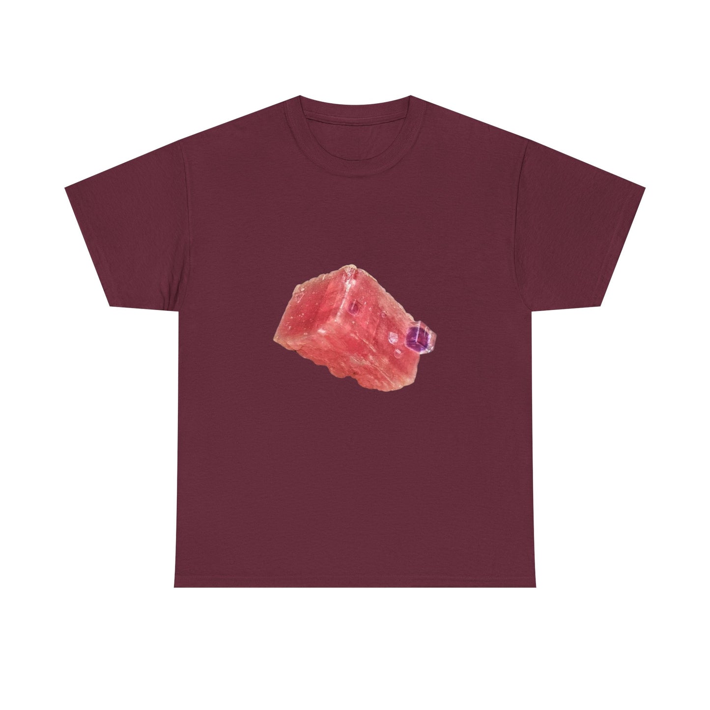Artistic Unisex Cotton Tee, Trendy Graphic Tee, Casual Wear, Everyday Comfort Tee, Rhodochrosite
