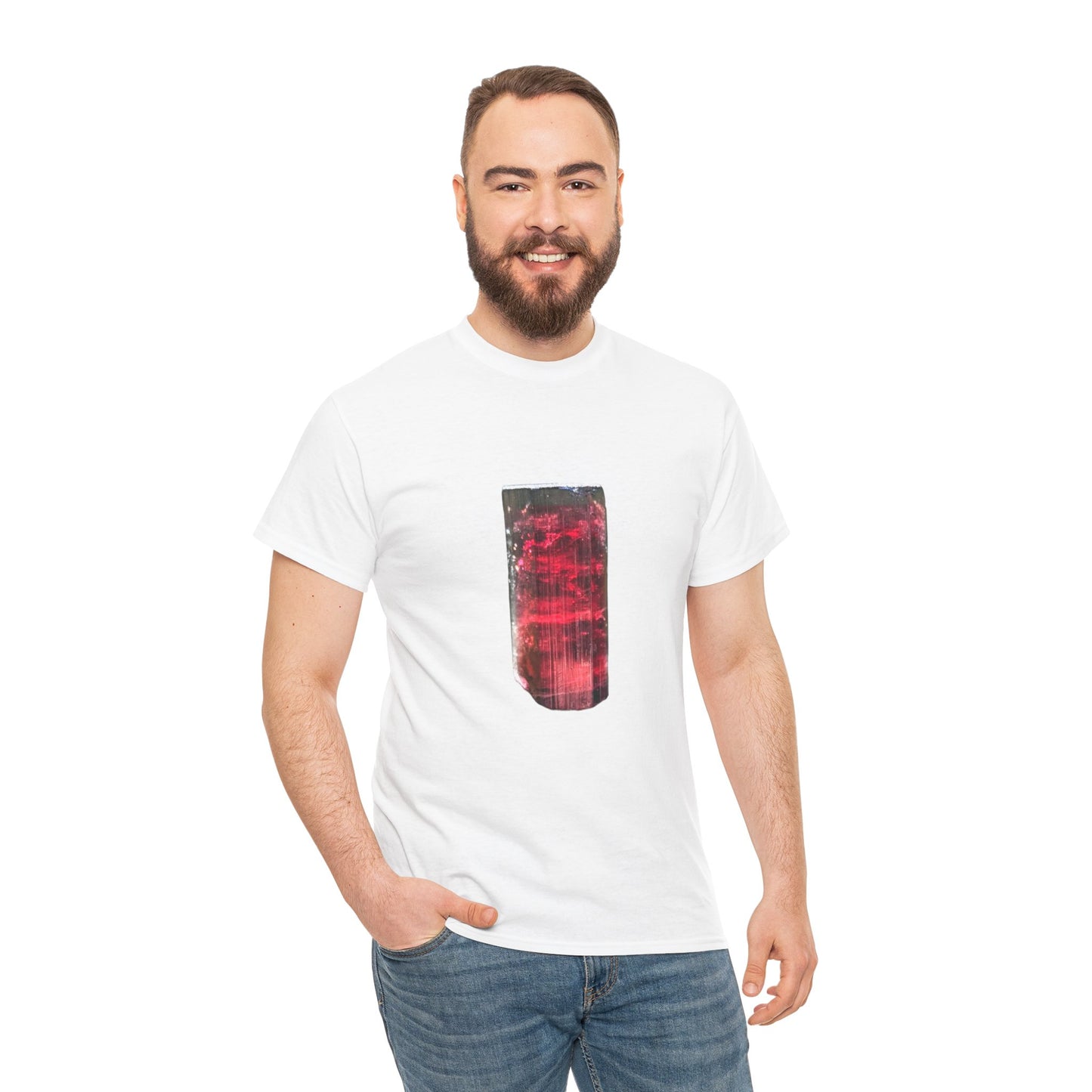 Artistic Unisex Cotton Tee, Trendy Graphic Tee, Casual Wear, Everyday Comfort Tee, Tourmaline