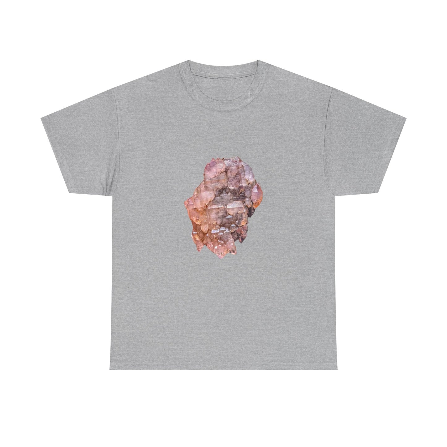 Artistic Unisex Cotton Tee, Trendy Graphic Tee, Casual Wear, Everyday Comfort Tee, Amethyst