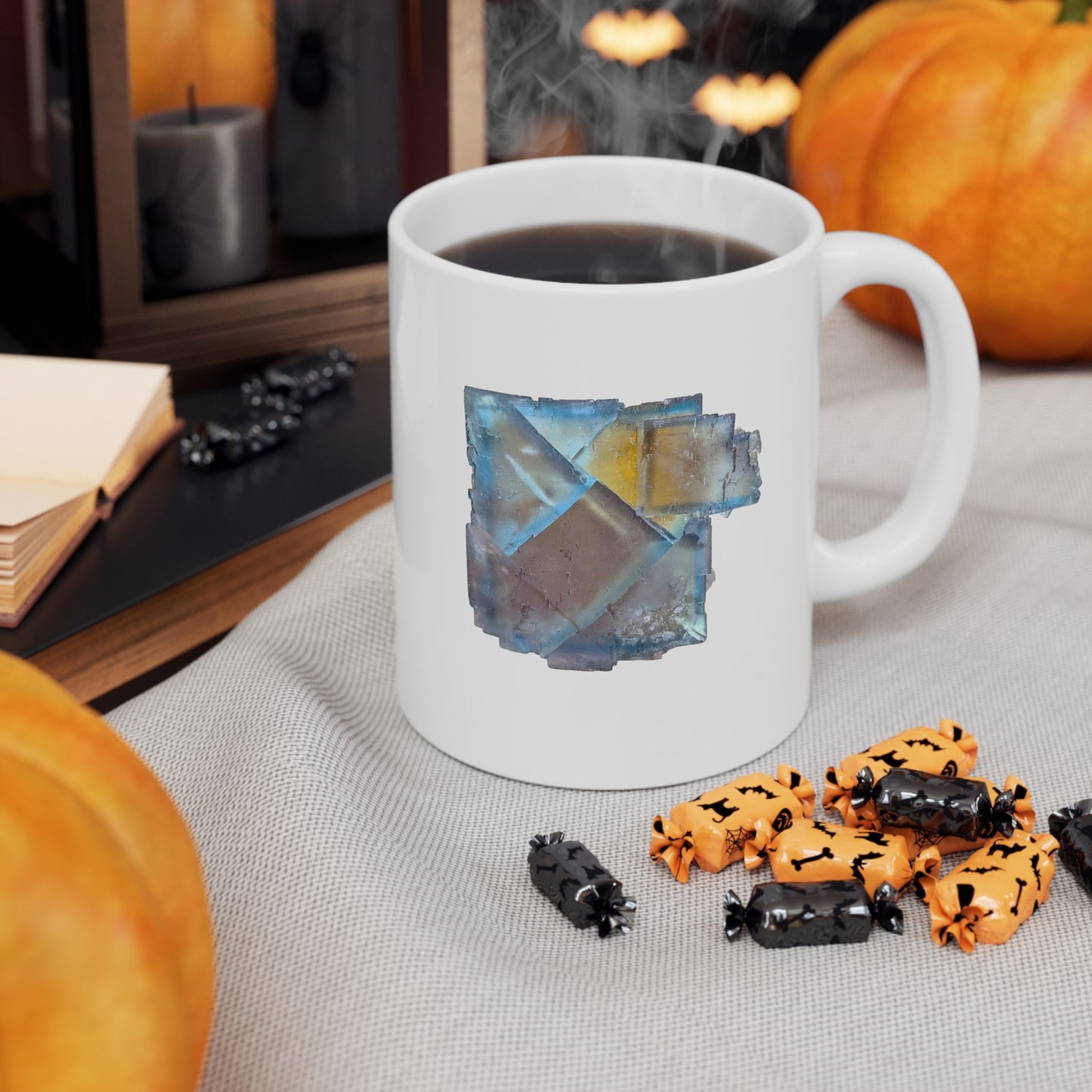 Artistic Ceramic Mug - Unique Design, Coffee Lover Gift, Home Decor, Watercolor Art Mug, Personalized Tea Cup