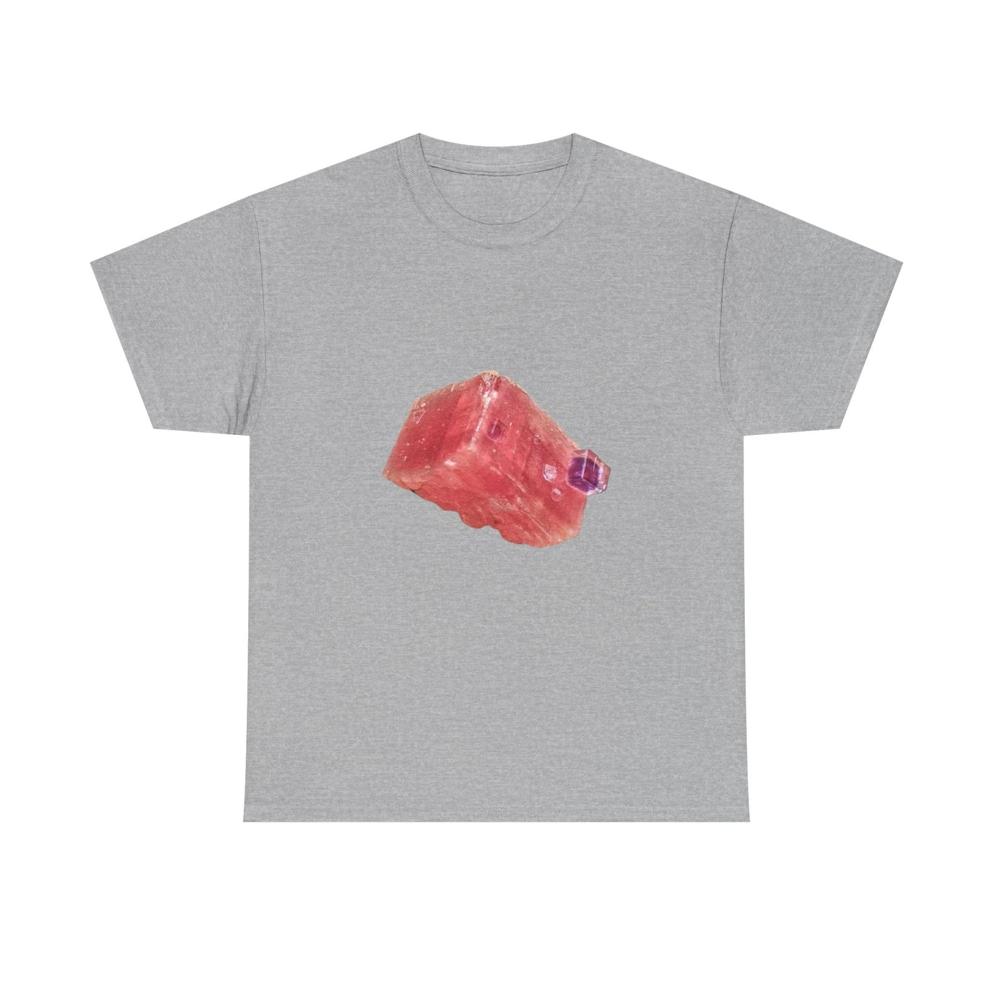 Artistic Unisex Cotton Tee, Trendy Graphic Tee, Casual Wear, Everyday Comfort Tee, Rhodochrosite