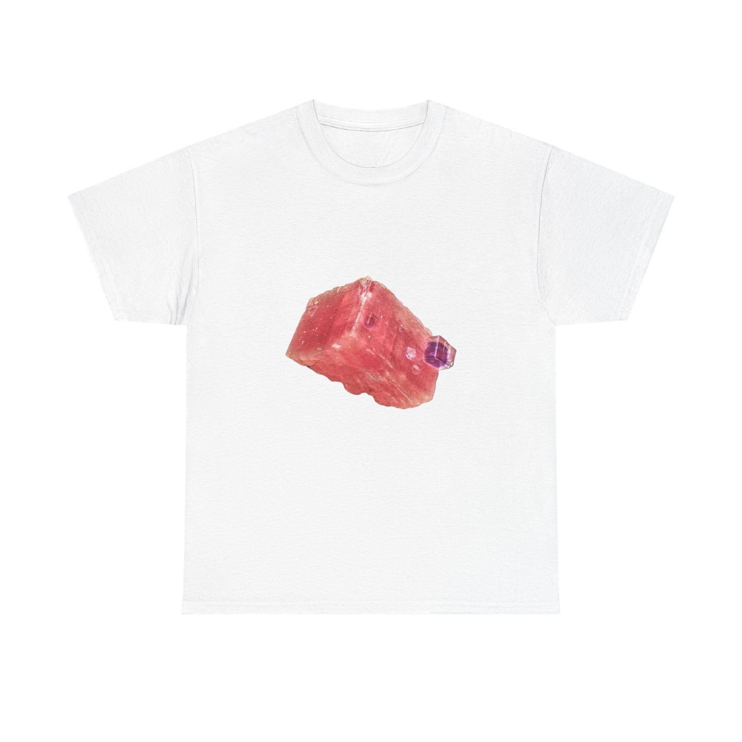 Artistic Unisex Cotton Tee, Trendy Graphic Tee, Casual Wear, Everyday Comfort Tee, Rhodochrosite