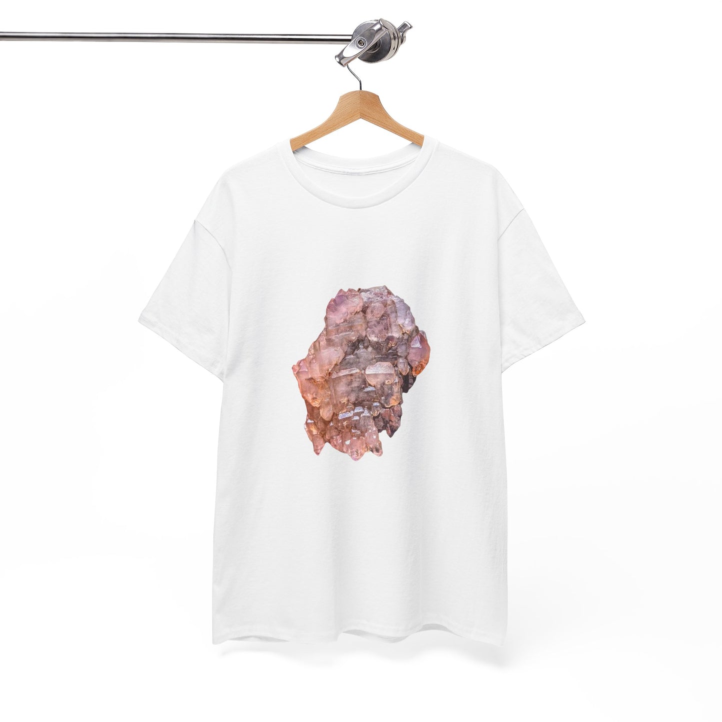 Artistic Unisex Cotton Tee, Trendy Graphic Tee, Casual Wear, Everyday Comfort Tee, Amethyst
