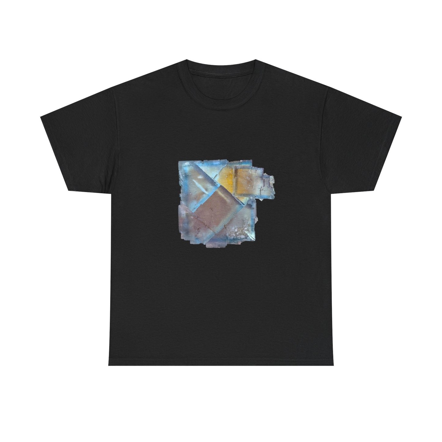 Artistic Unisex Cotton Tee, Trendy Graphic Tee, Casual Wear, Everyday Comfort Tee, Illinois Fluorite