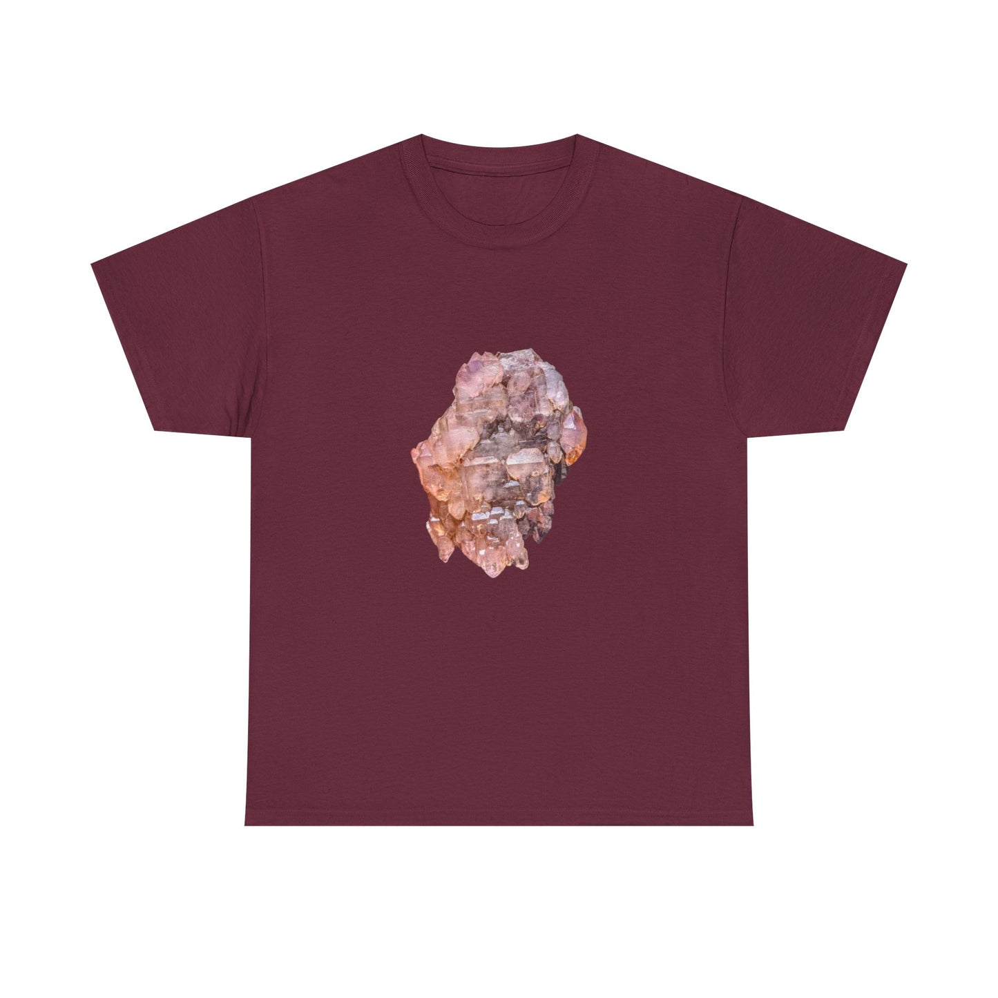 Artistic Unisex Cotton Tee, Trendy Graphic Tee, Casual Wear, Everyday Comfort Tee, Amethyst