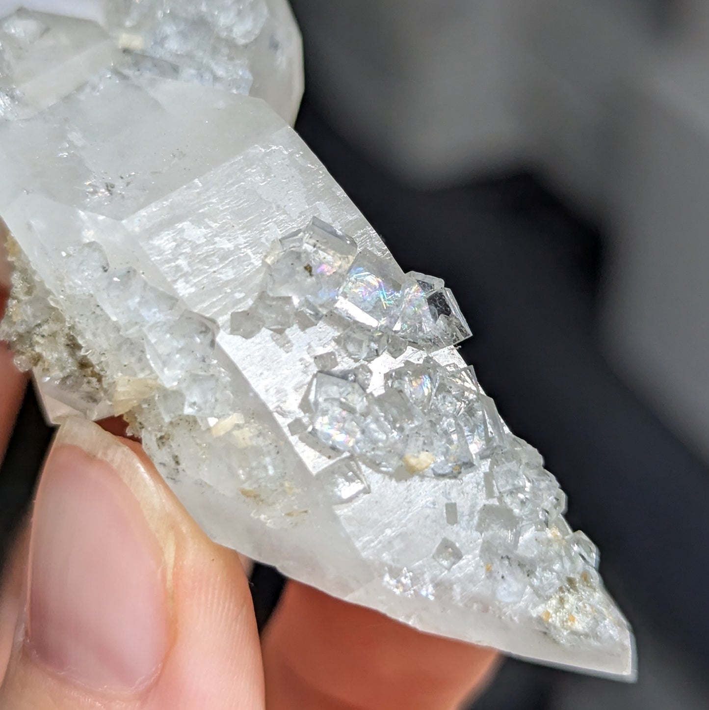 Yaogangxian Quartz with Fluorite and Calcite