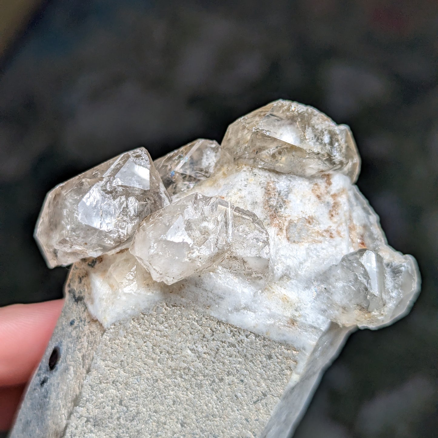 Quartz Scepter w. Blue Tourmaline