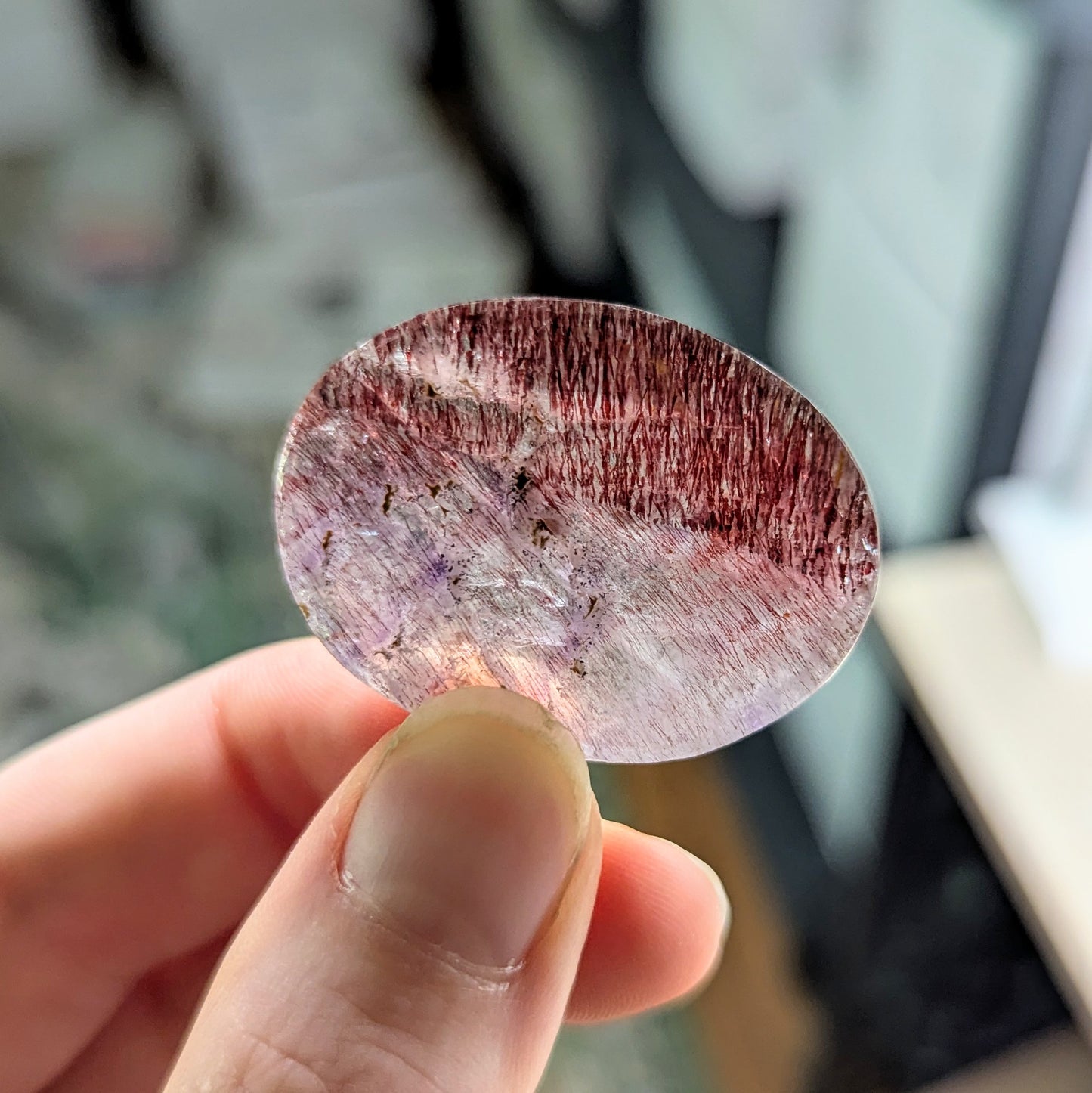 Quartz Slice with Inclusions