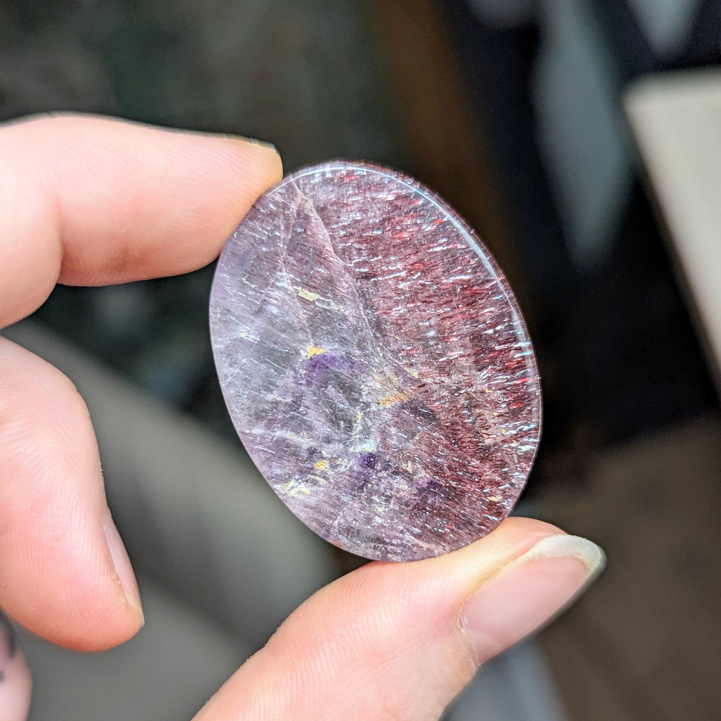 Quartz Slice with Inclusions