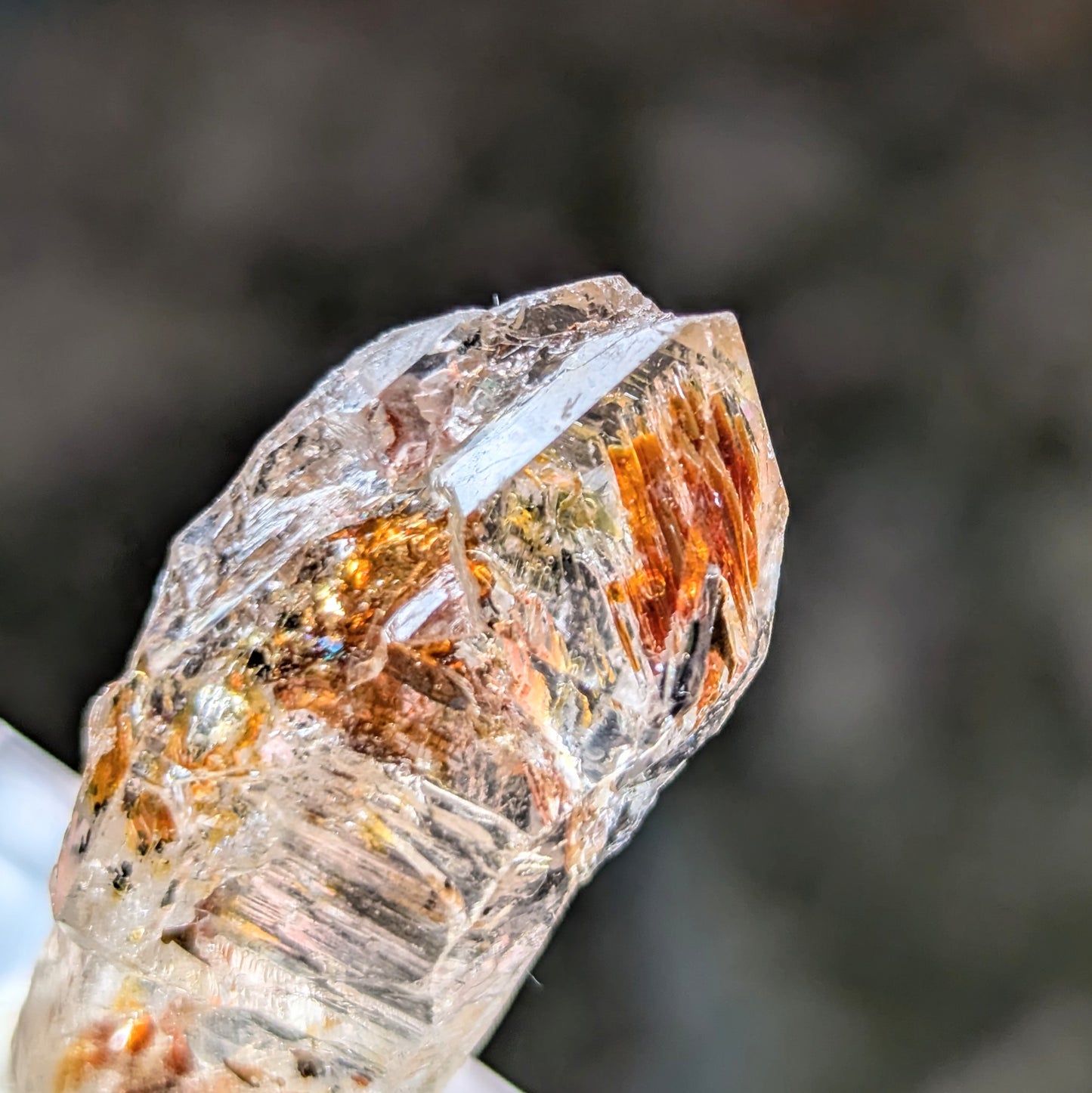 Madagascar Firefly Quartz Enhydro