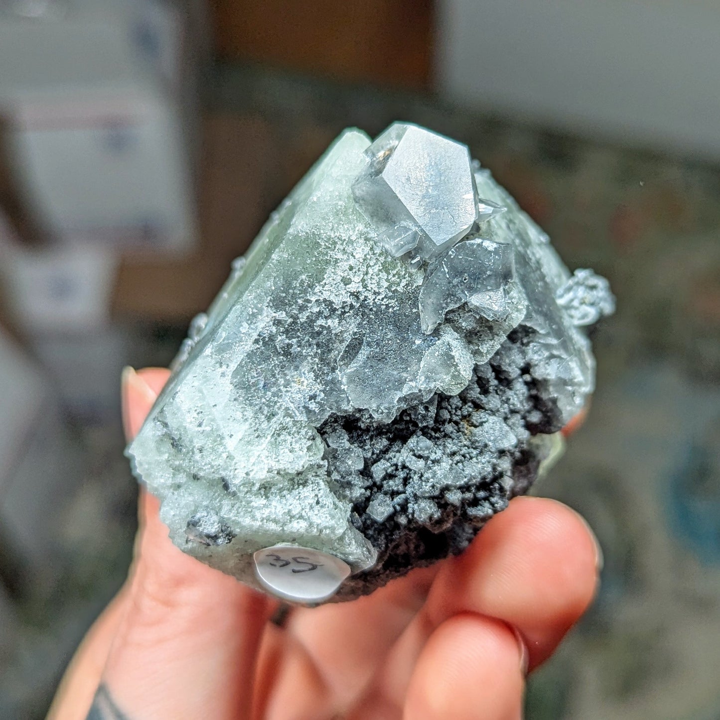Xianghualing Green Fluorite Octahedral