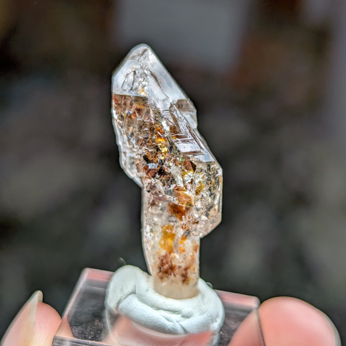 Madagascar Firefly Quartz Enhydro