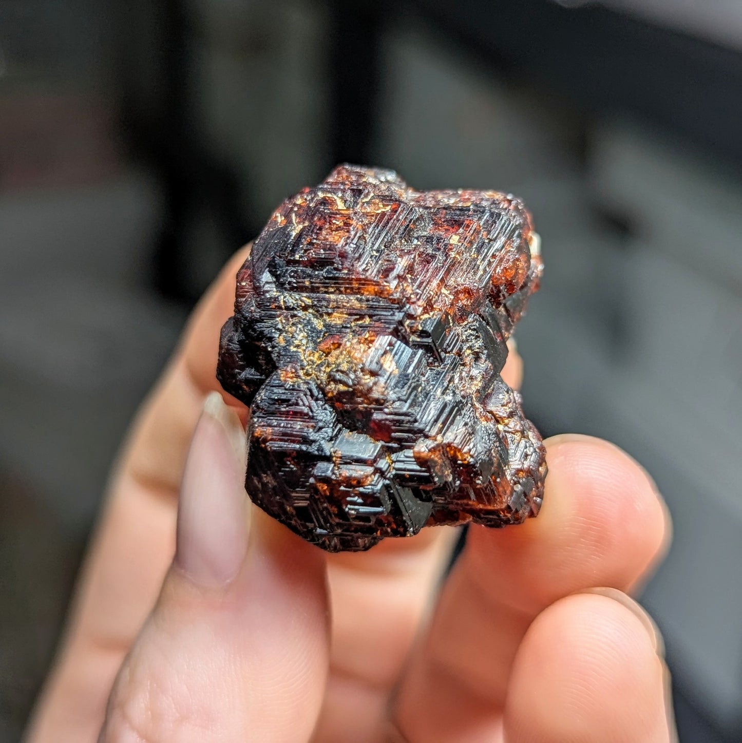 Etched Spessartine Garnet