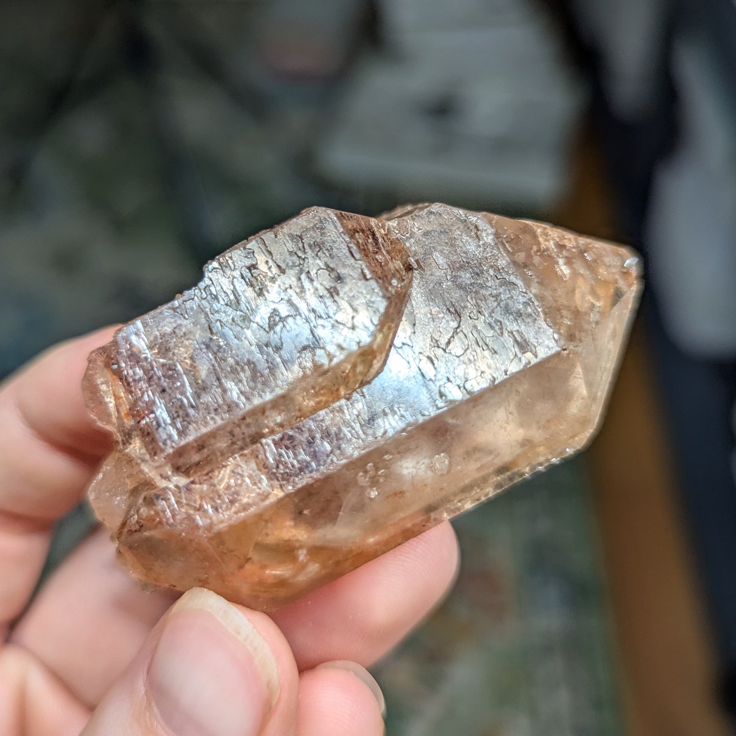India Hematite Quartz Scepter