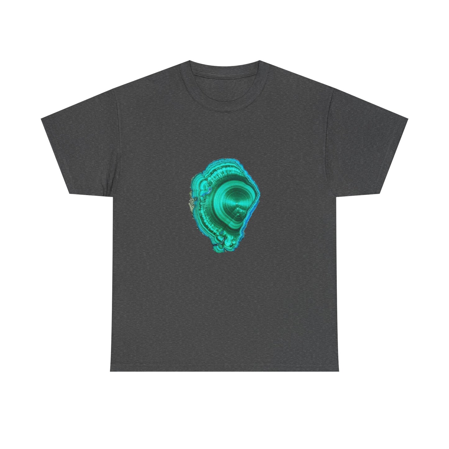 Artistic Unisex Cotton Tee, Trendy Graphic Tee, Casual Wear, Everyday Comfort Tee, Malachite