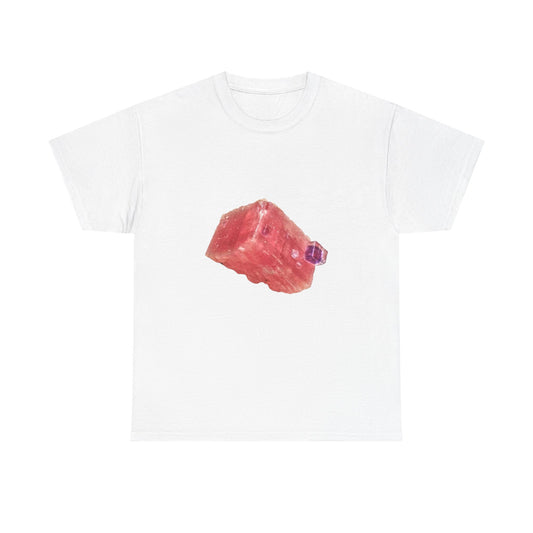 Artistic Unisex Cotton Tee, Trendy Graphic Tee, Casual Wear, Everyday Comfort Tee, Rhodochrosite