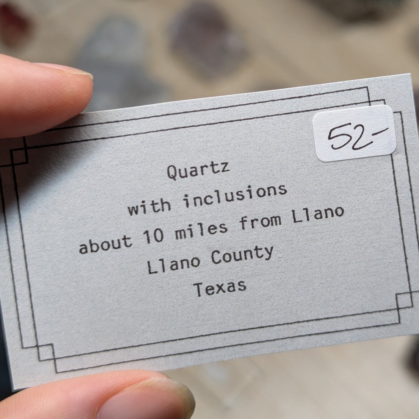 Llano Texas Skeletal Phantom Quartz