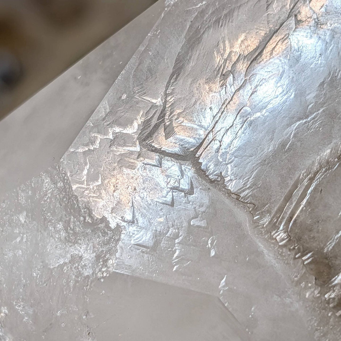 Elestial Smoky with Crystalline Rose Quartz
