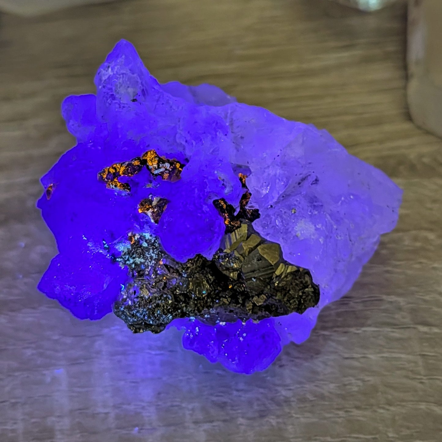 Huanzala Mine Fluorite w. Chalcopyrite, Sphalerite