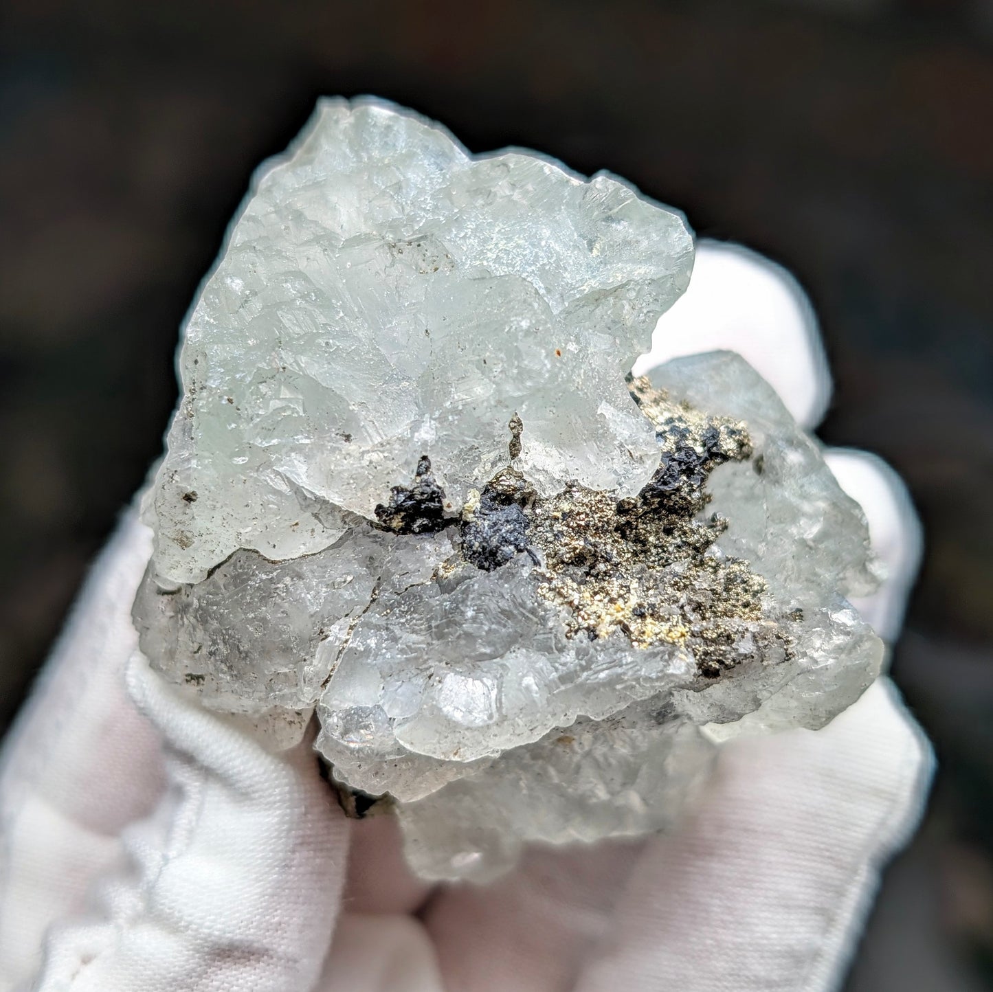 Huanzala Mine Fluorite w. Chalcopyrite, Sphalerite