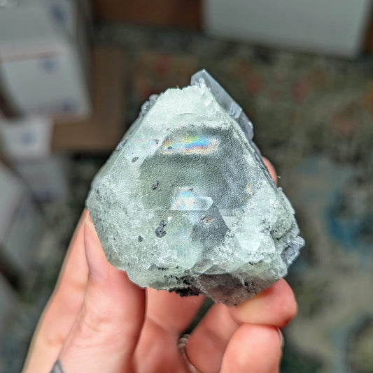 Xianghualing Green Fluorite Octahedral