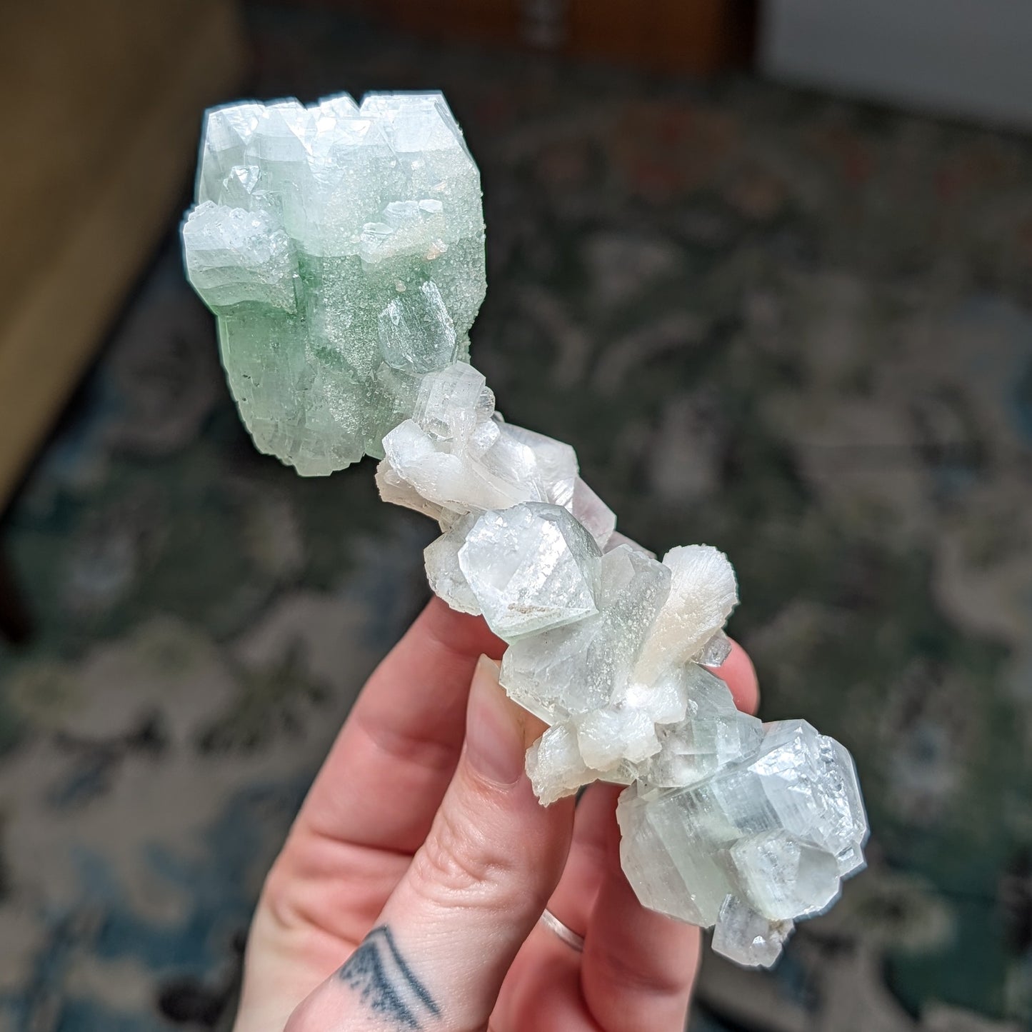 Green Apophyllite and Stilbite