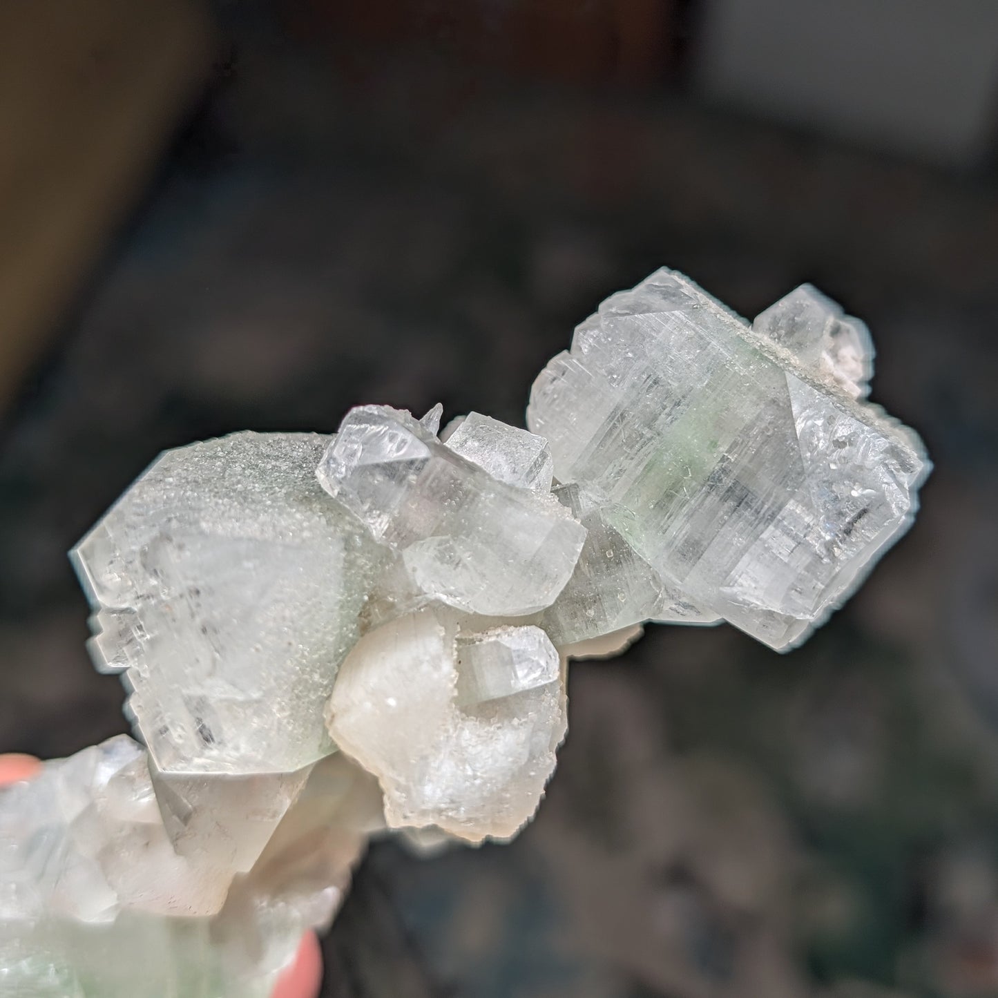 Green Apophyllite and Stilbite