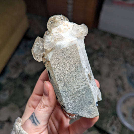 Quartz Scepter w. Blue Tourmaline