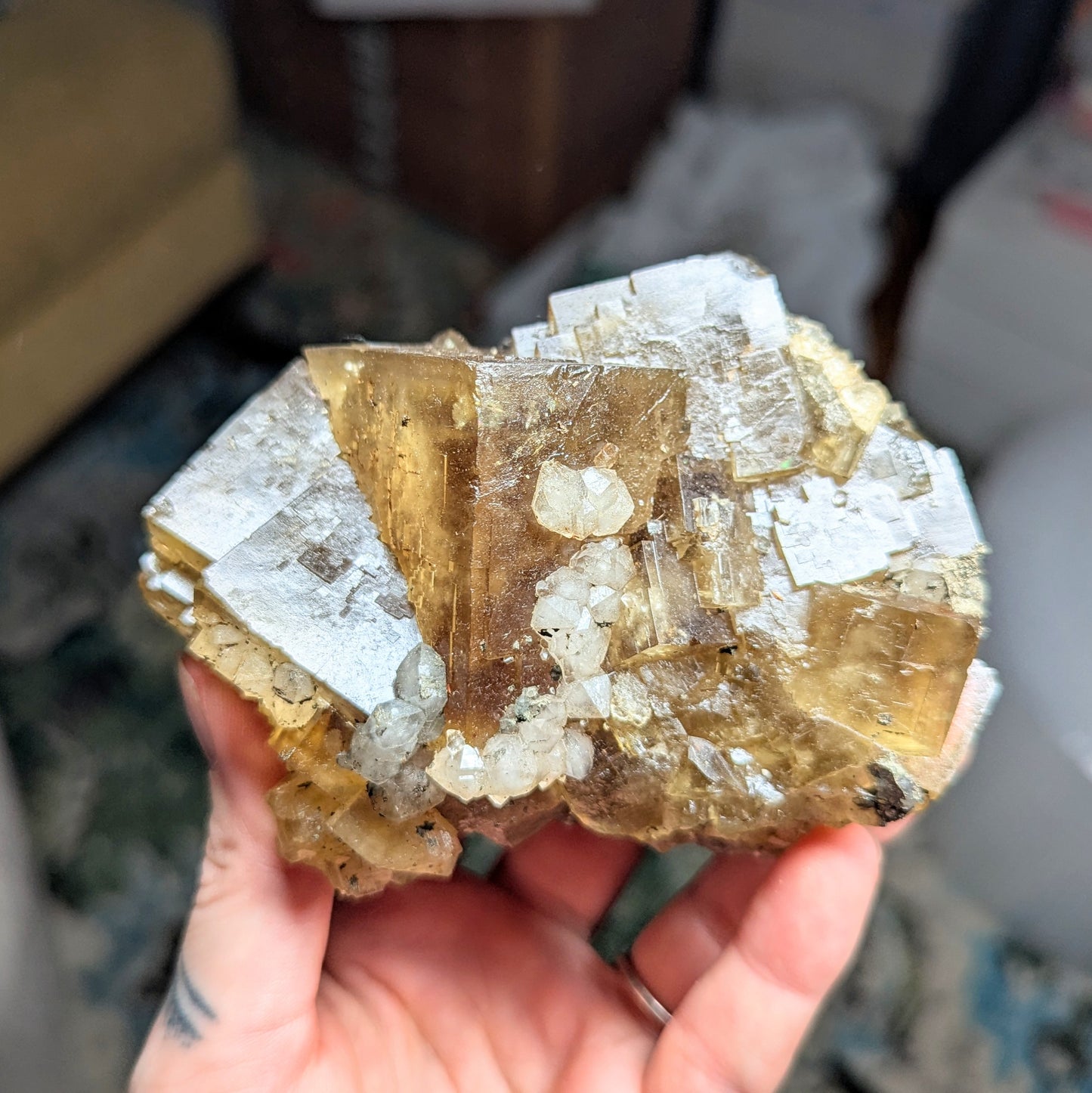 El Hammam Mine Fluorite and Quartz
