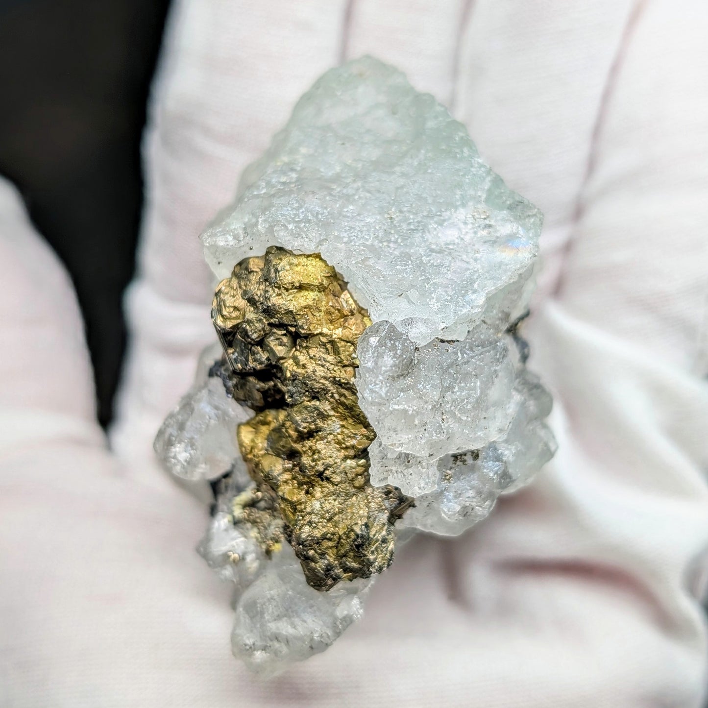 Huanzala Mine Fluorite w. Chalcopyrite, Sphalerite