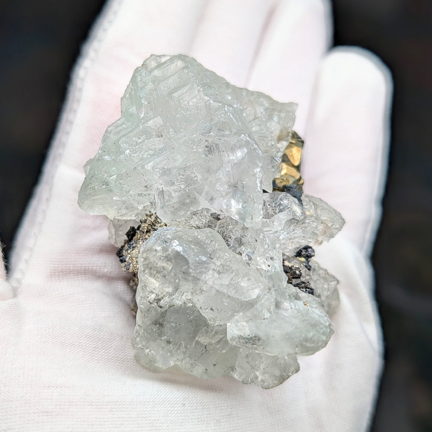 Huanzala Mine Fluorite w. Chalcopyrite, Sphalerite
