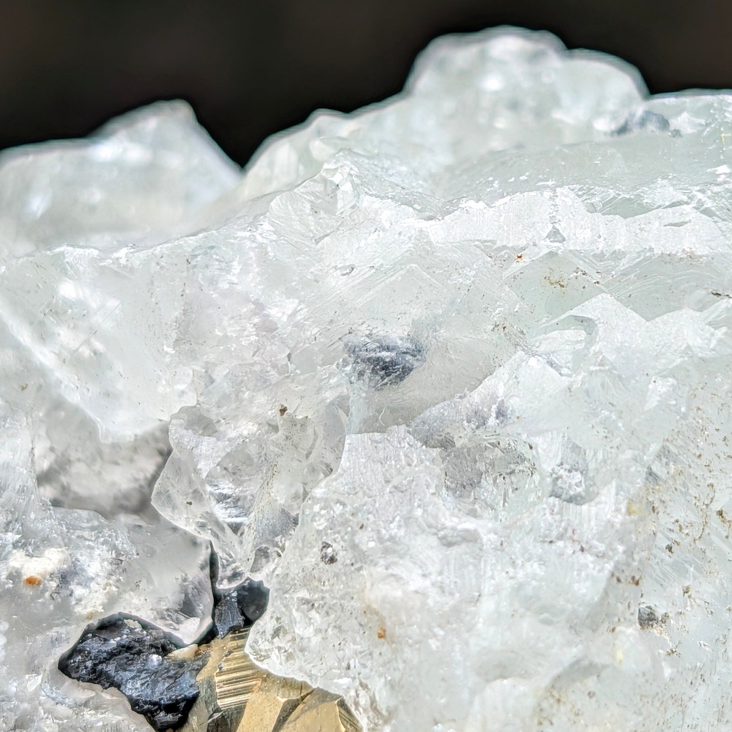 Huanzala Mine Fluorite w. Chalcopyrite, Sphalerite